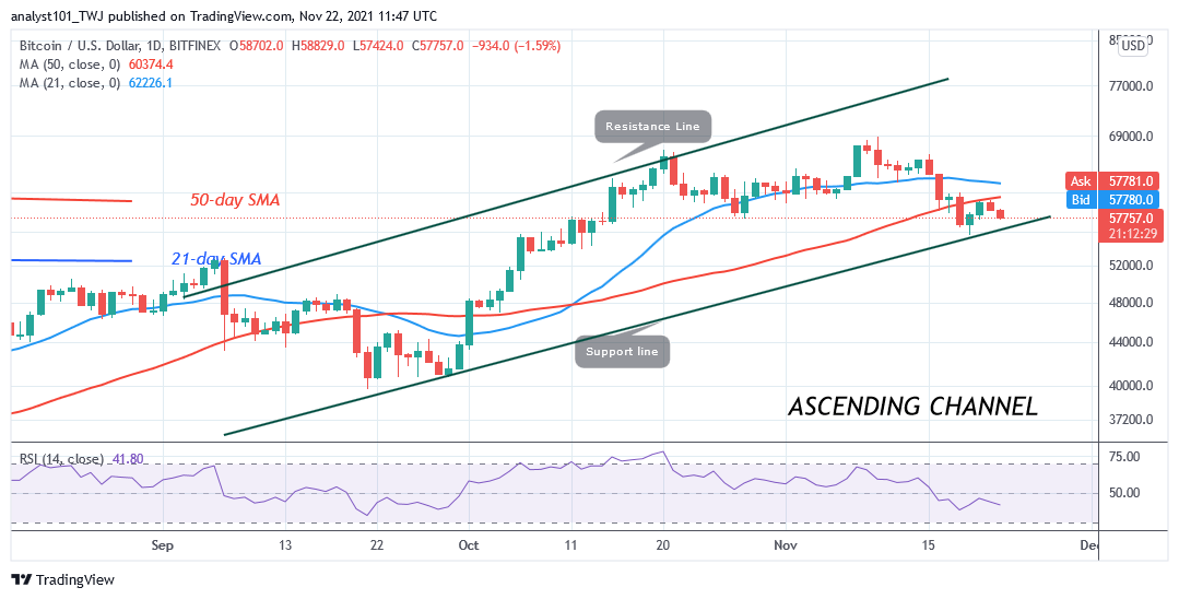 Bitcoin (BTC) Price Prediction: Bitcoin Hovers above $55.6k as Bitcoin Looks Oversold